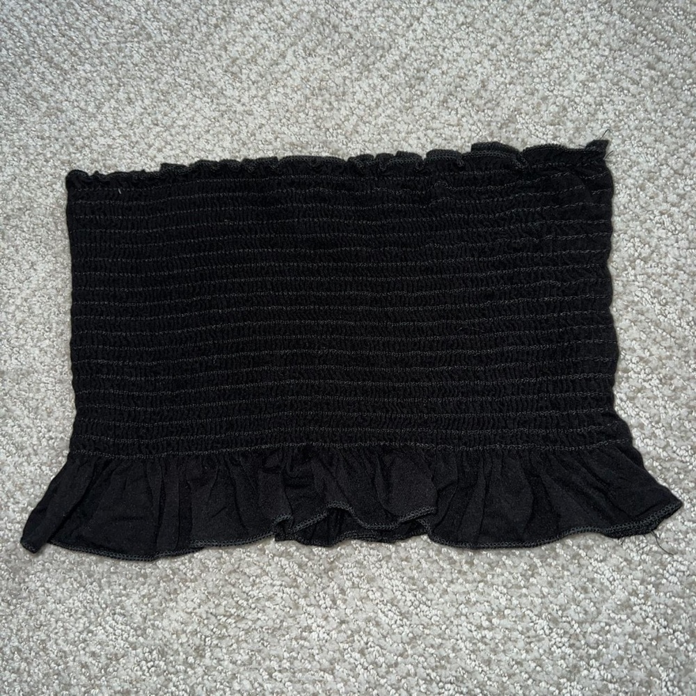 frilly tube top